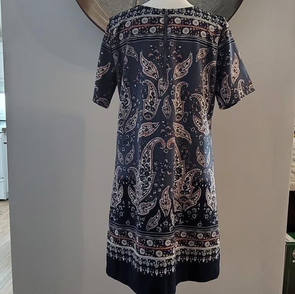 Abercrombie and Fitch | Blue and Pink Paisley Print Dress - Picture 2 of 6